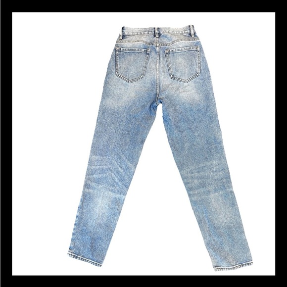 PacSun Ultra High Rise Slim Fit Patchwork Denim Jeans Size 25 90’s Y2K Boho - Picture 3 of 5